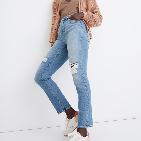 NWT The Curvy Perfect Vintage Jean in Denman Wash: Ripped Edition - Picture 2 of 12